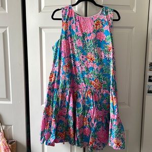 Lilly Pulitzer Trina Swing Dress Multi Rose to the Occasion